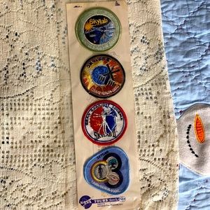 4 Vintage NASA patches